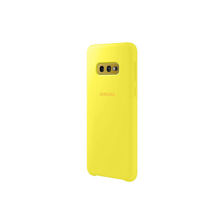 Offizielle Samsung Galaxy S10e Silikonhülle Tasche - Gelb