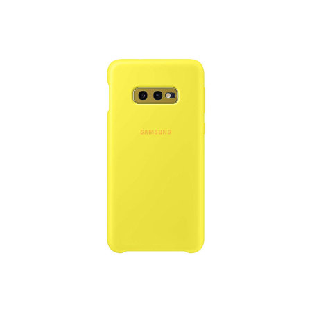 Offizielle Samsung Galaxy S10e Silikonhülle Tasche - Gelb