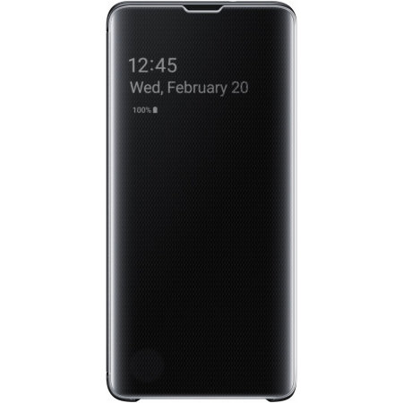 Official Samsung Galaxy S10 Clear View Cover Case - Black