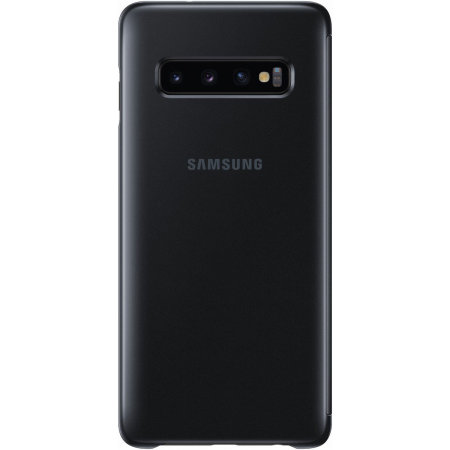 Official Samsung Galaxy S10 Clear View Cover Case - Black
