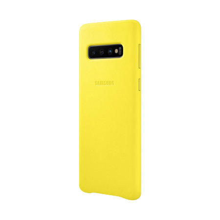 Funda Samsung Galaxy S10 Oficial Piel - Amarilla