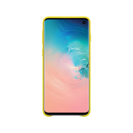 Official Samsung Galaxy S10 Leather Case - Yellow
