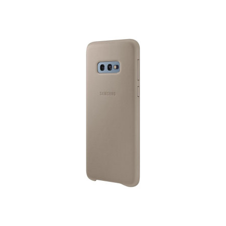 Official Samsung Galaxy S10e Genuine Leather Cover Case - Grey