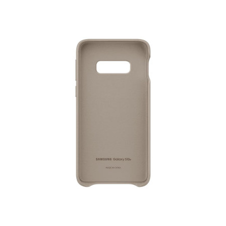 Official Samsung Galaxy S10e Genuine Leather Cover Case - Grey