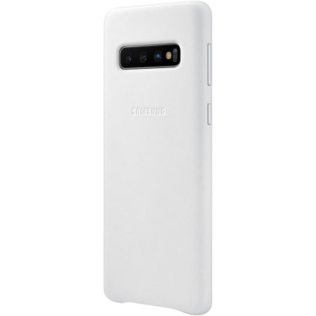 Official Samsung Galaxy S10 Edge Leder Geldbörse Hülle - Weiß