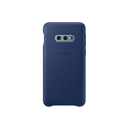 Coque officielle Samsung Galaxy S10e Genuine Leather Cover – Bleu