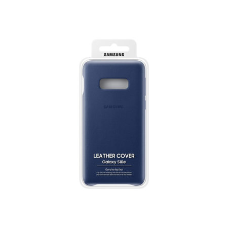 Official Samsung Galaxy S10e Genuine Leather Cover Case - Navy