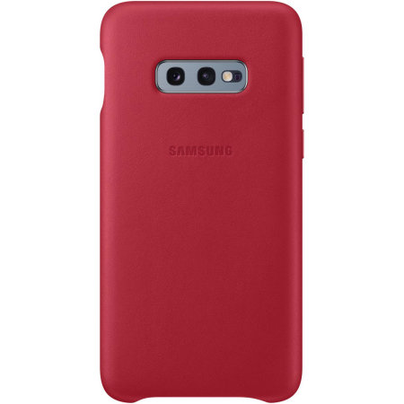 Official Samsung Galaxy S10e Genuine Leather Cover Case - Red