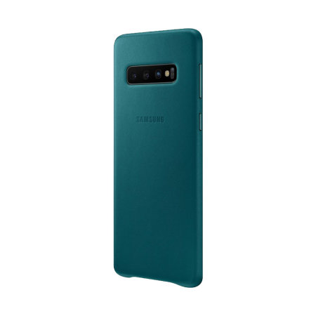 Official Samsung Galaxy S10 Leather Cover Case - Green