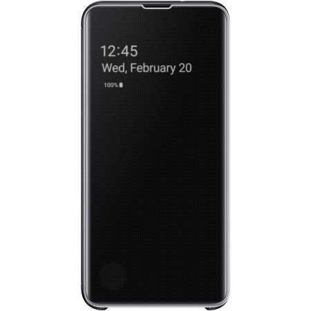 Official Samsung Galaxy S10e Clear View Stand Cover Deksel - Svart