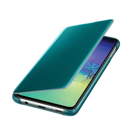 Official Samsung Galaxy S10e Clear View Cover Case - Green