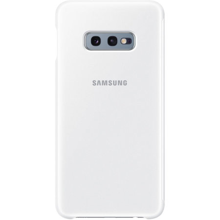 Official Samsung Galaxy S10 Lite Clear View Cover Skal - Vit