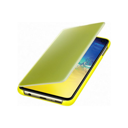 Clear View Cover Officielle Samsung Galaxy S10e – Jaune