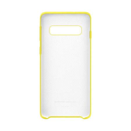Official Samsung Galaxy S10 Silicone Cover Skal - Gul