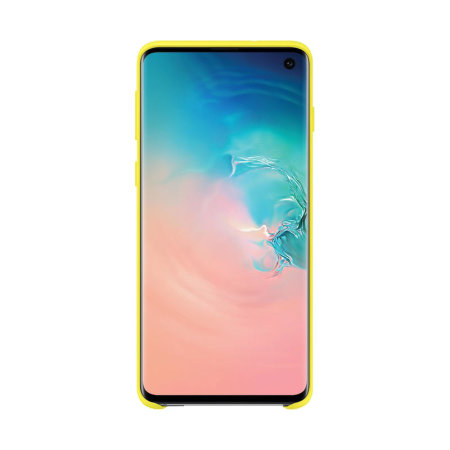 Official Samsung Galaxy S10 Silicone Cover Case - Yellow