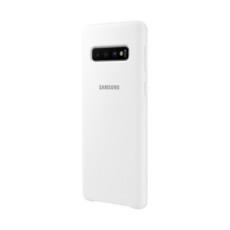 Official Samsung Galaxy S10 Silikonhülle Tasche - Weiß