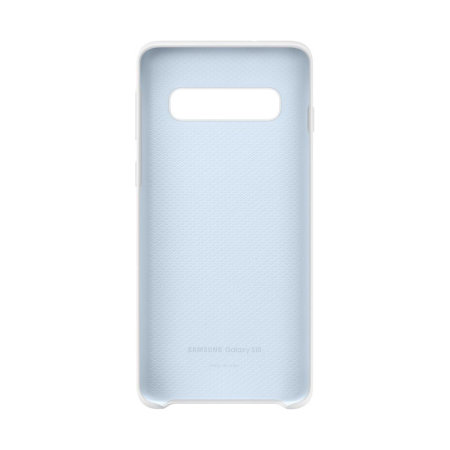 Official Samsung Galaxy S10 Silicone Cover Case - White