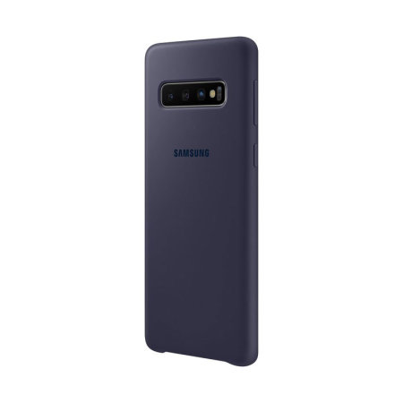 Official Samsung Galaxy S10 Silicone Cover Case - Navy
