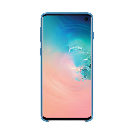 Official Samsung Galaxy S10 Silicone Cover Case - Blue