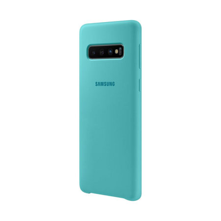 Official Samsung Galaxy S10 Silicone Cover Case - Green