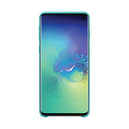 Official Samsung Galaxy S10 Silicone Cover Case - Green