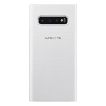 Official Samsung Galaxy S10 LED View Cover Case - White