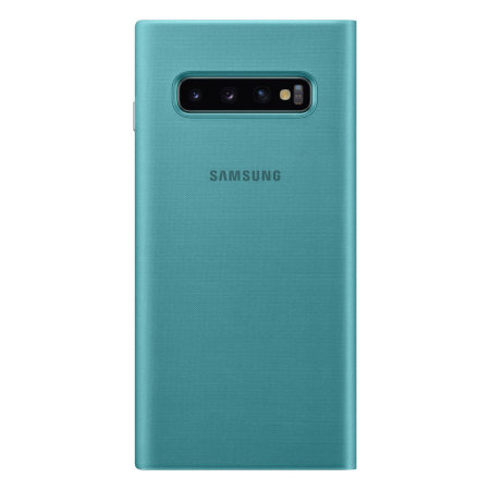 Official Samsung Galaxy S10 Edge LED Plånboksfodral - Grön