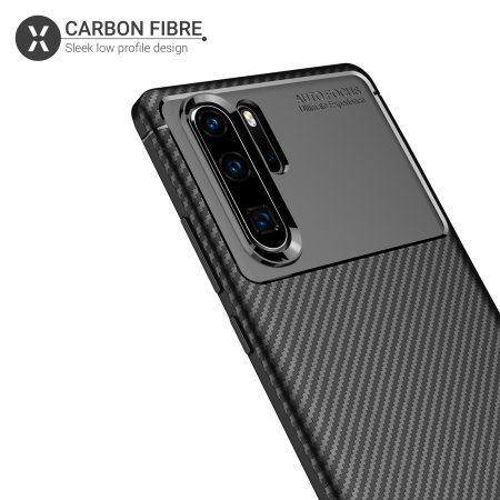 Olixar Carbon Fibre Huawei P30 Pro Case - Black