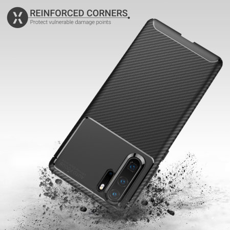 Olixar Carbon Fibre Huawei P30 Pro Case - Black