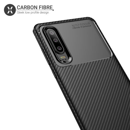 Olixar Carbon Fibre Huawei P30 Case - Black