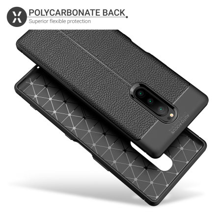 Olixar Attache Sony Xperia 1 Leather-Style Case - Black