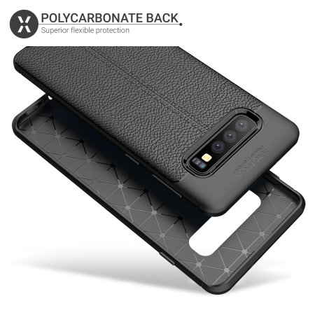 Olixar Attache Samsung Galaxy S10 Leather-Style Case - Black