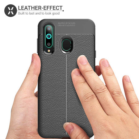 Olixar Attache Samsung Galaxy A8S Leather-Style Case - Black