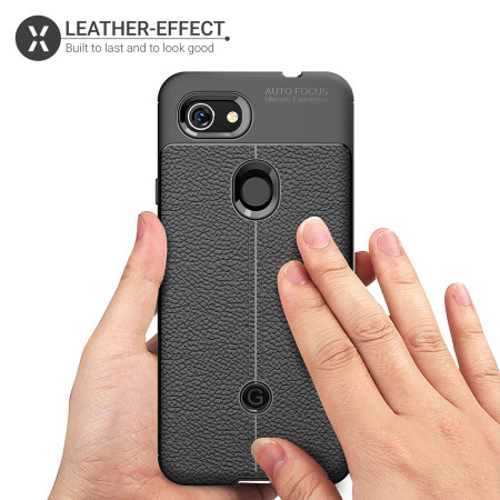 Olixar Attache Google Pixel 3a Leather-Style Case - Black