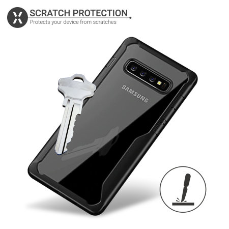 Olixar NovaShield Samsung Galaxy S10 Plus Bumper Case - Black / Clear