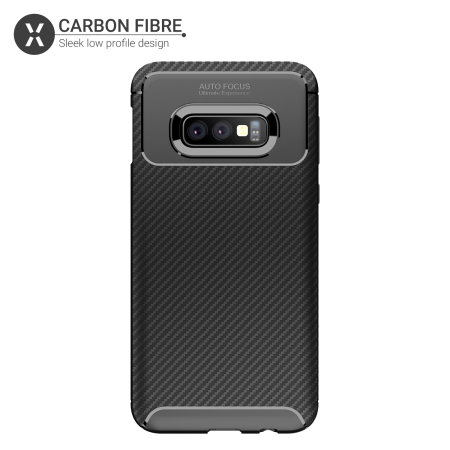 Olixar Carbon Fibre Samsung Galaxy S10e Case - Black