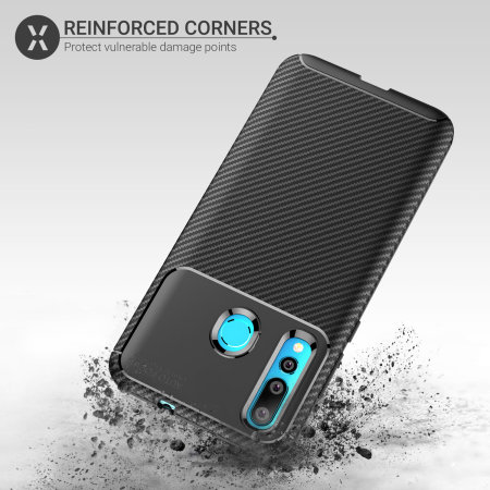 Olixar Carbon Fibre Huawei Nova 4 Case - Black