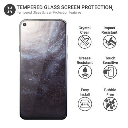 Olixar Samsung Galaxy A8s Tempered Glass Screen Protector