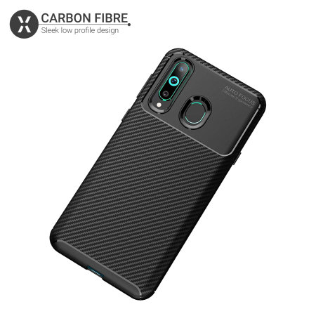 Funda Samsung Galaxy A8s Olixar Fibra de Carbono - Negra
