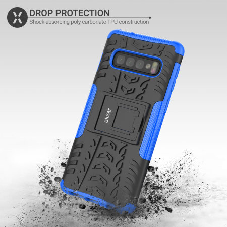 Olixar ArmourDillo Samsung Galaxy S10 Plus Protective Case - Blue