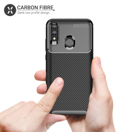 Olixar Carbon Fibre Huawei P Smart 2019 Case - Black
