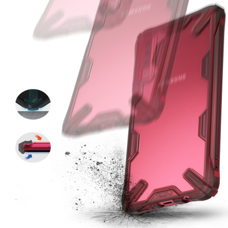Ringke Fusion X Samsung Galaxy A7 2018 Case - Ruby Red