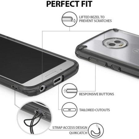 Ringke Fusion Motorola Moto G6 Case - Smoke Black