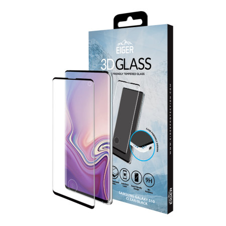 Eiger Samsung Galaxy S10 Case Friendly Tempered Glass Screen Protector