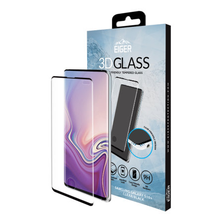 Eiger Samsung S10 Plus Case Friendly Tempered Glass Screen Protector