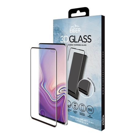 Eiger Samsung S10 Plus Edge to Edge Tempered Glass Screen Protector