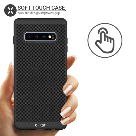Olixar MeshTex Samsung Galaxy S10 Case - Zwart
