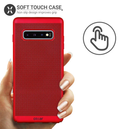 Olixar MeshTex Samsung Galaxy S10 Case - Red