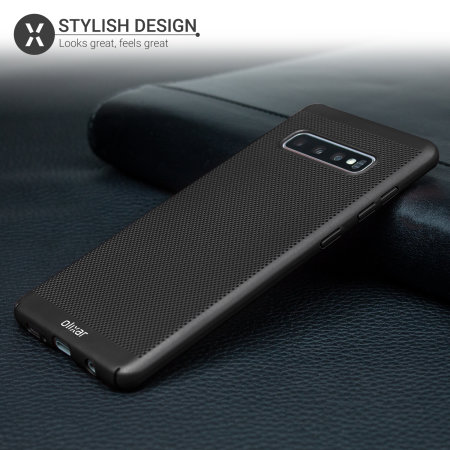 Olixar MeshTex Samsung Galaxy S10 Plus Case - Tactical Black