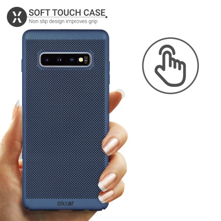 Olixar MeshTex Samsung Galaxy S10 Plus Case - Blauw